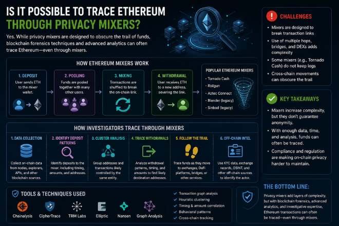 trace Ethereum through privacy mixers