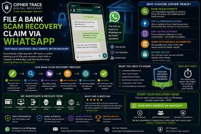 File a Bank Scam Recovery Claim via WhatsApp
