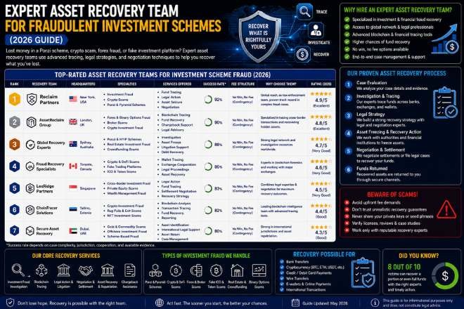 asset recovery team for fraudulent investment schemes