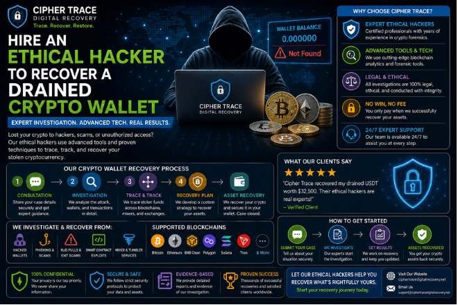 hire an ethical hacker to recover drained crypto wallet