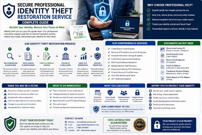 secure professional identity theft restoration service